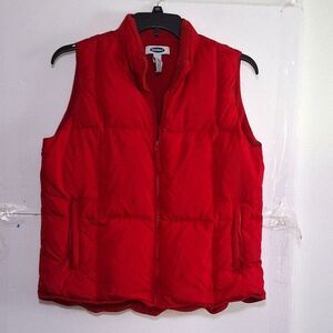 Old Navy Women's Puffer Vest Down Filled Fleece Lined Fall/Winter Apparel Y2K L